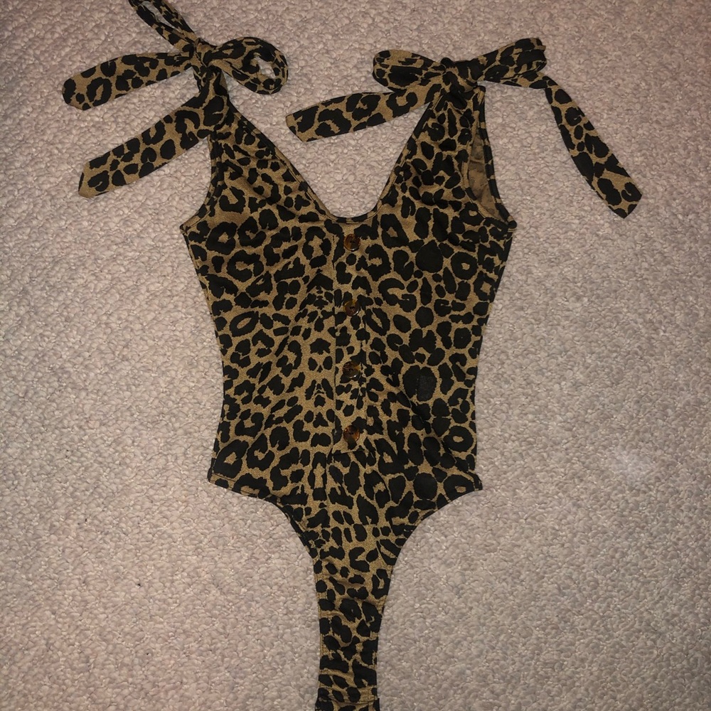 Leopard body suit